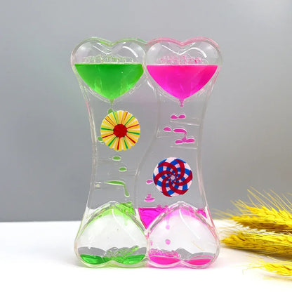 Liquid Leakage Drops Peach Heart Acrylic  Decoration Crafts Hourglass