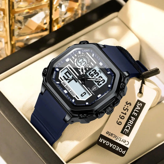 Wrist Watch Silicone Strap waterproof Quartz