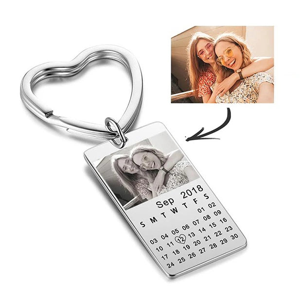 Personalized engraved photo keychain customize your photo