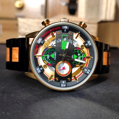 Wood Watch Luxury Watch Unique Designs Timepieces Chronograph Ckock