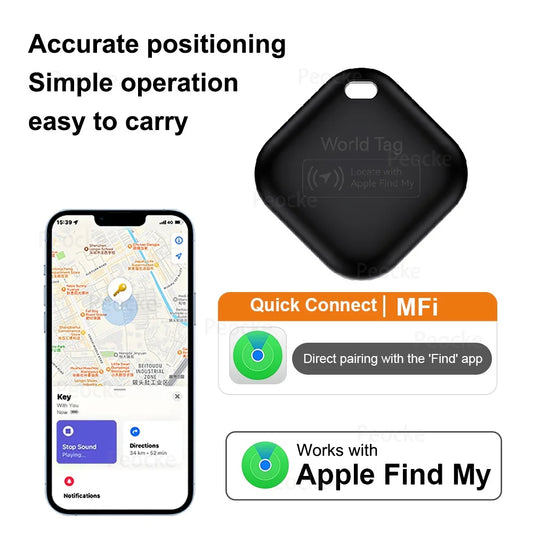 Mini Tracker Device for Apple Find My Key Smart Tracking iTag Child Finder Pet Car GPS Lost Smart Bluetooth Tracker IOS System