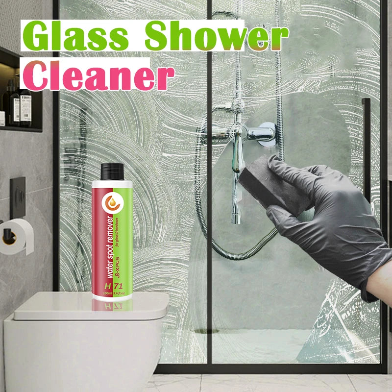 Bathroom Glass Cleaner Hard Water Spot Remover For Shower Door, Ceramic Tiles, Stainless Steel Powerful Descale