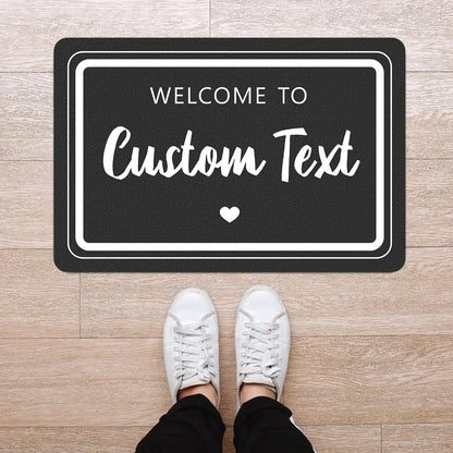 Personalized Doormat Custom Logo Mat Personalization Carpet Customized Welcome Rugs Customization Rug Entrance Floor Mat Gift