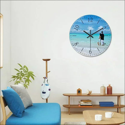 Personalized Wall Clock Quartz Home Clock Custom Photos