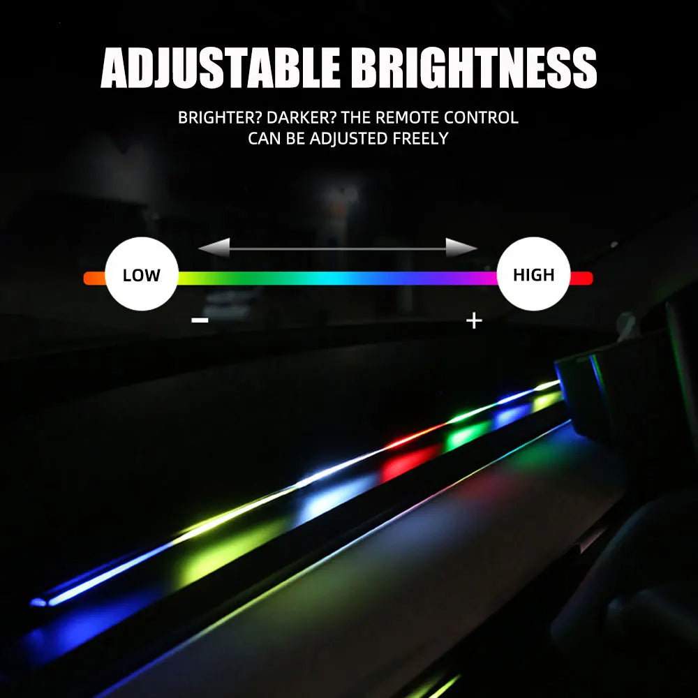 Car Ambient Lights LED Skylight Symphony RGB Interior Acrylic Strips Decoration USB APP Remote Control