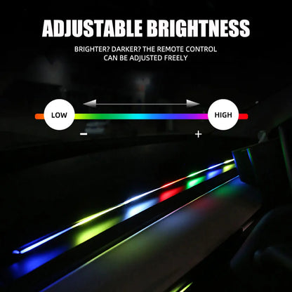 Car Ambient Lights LED Skylight Symphony RGB Interior Acrylic Strips Decoration USB APP Remote Control