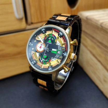 Wood Watch Luxury Watch Unique Designs Timepieces Chronograph Ckock