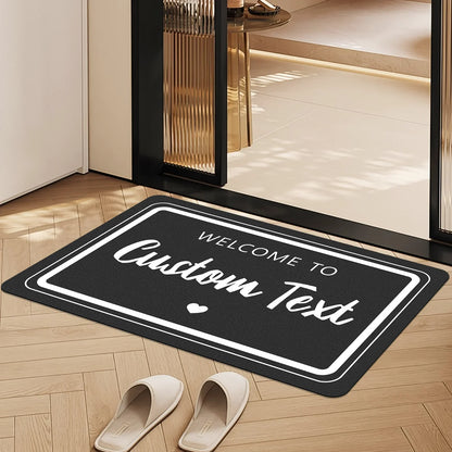 Personalized Doormat Custom Logo Mat Personalization Carpet Customized Welcome Rugs Customization Rug Entrance Floor Mat Gift