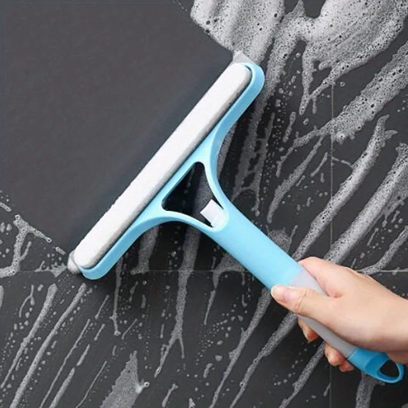 Multifunctional glass wiper with watering can - perfect for cleaning mirrors, windows and cars - including bathroom accessories