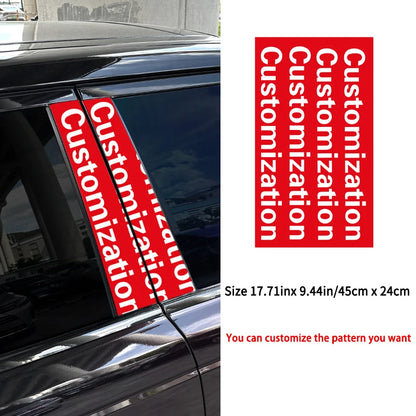 Car Emblem Center Pillar Sticker Auto Door Decorative Stickers