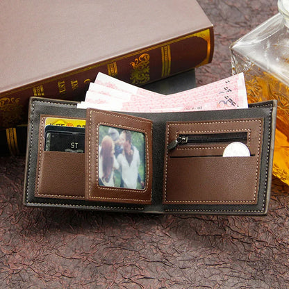 Name Engraving Men Wallets