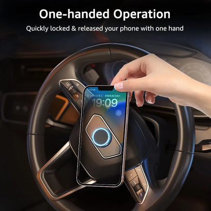 Magnetic Car Phone Holder, Car Steering Wheel Mobile Smartphone Stand