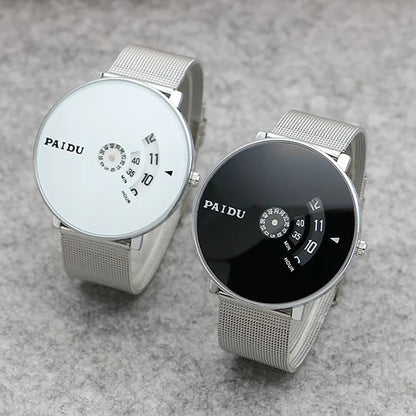 New Minimalist Style Rotary Quartz Watch Casual Fashion Versatile Style