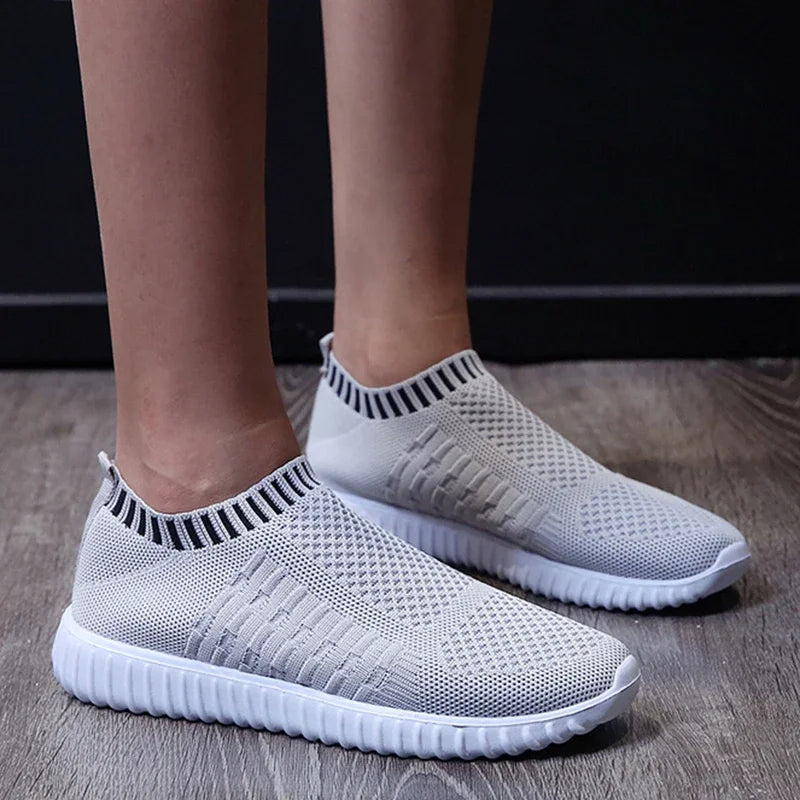 Soft Bottom Knitting Sneakers Women Breathable