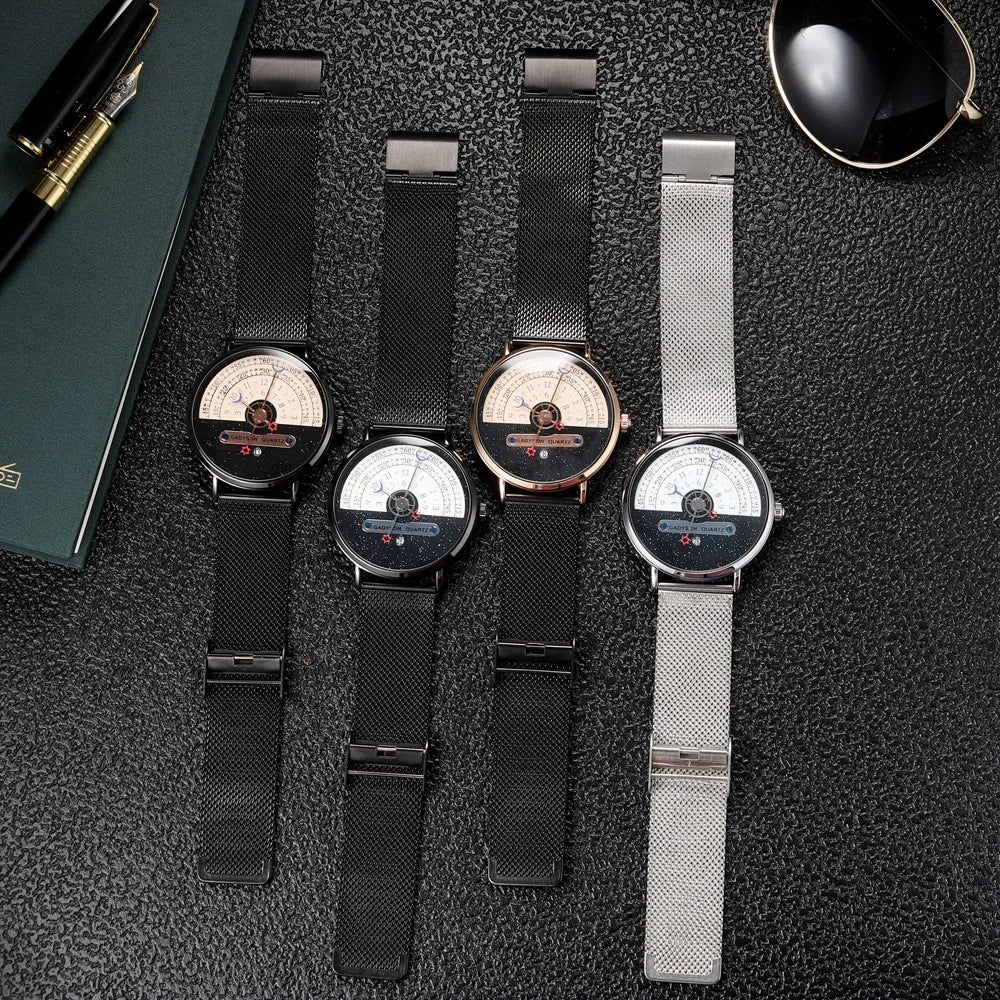 Starry sky Creativity Calendar Watches Casual Sport Quartz WristWatch