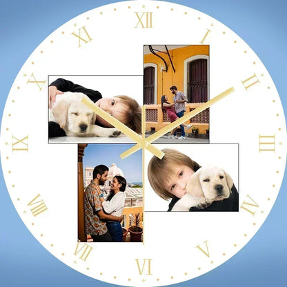 Personalized Wall Clock Quartz Home Clock Custom Photos