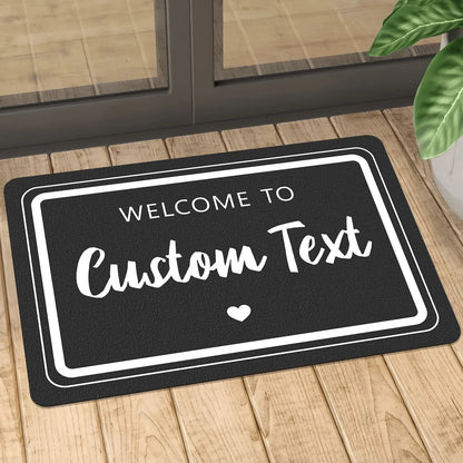 Personalized Doormat Custom Logo Mat Personalization Carpet Customized Welcome Rugs Customization Rug Entrance Floor Mat Gift