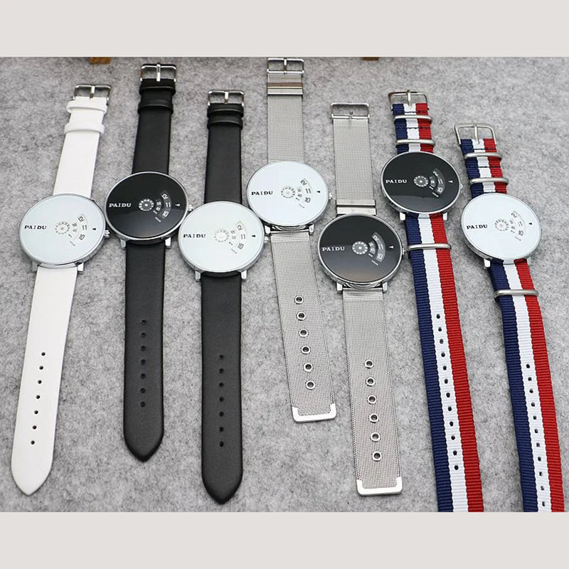 New Minimalist Style Rotary Quartz Watch Casual Fashion Versatile Style