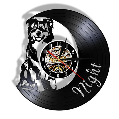 customization design and logo. Personal personalized vinyl clock, vintage