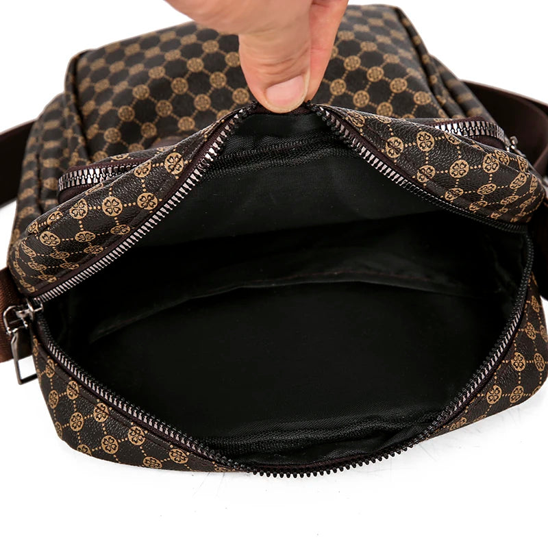 Men Shoulder Bag PU Leather Crossbody