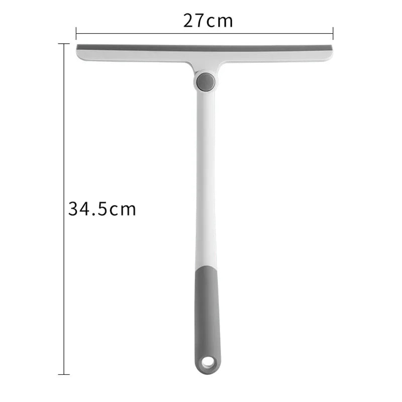 360 Degree Rotating Shower Squeegee Glass Wiper Scraper Squeegee Cleaner with Silicone Holder Bathroom Mirror Scraper Cleaning