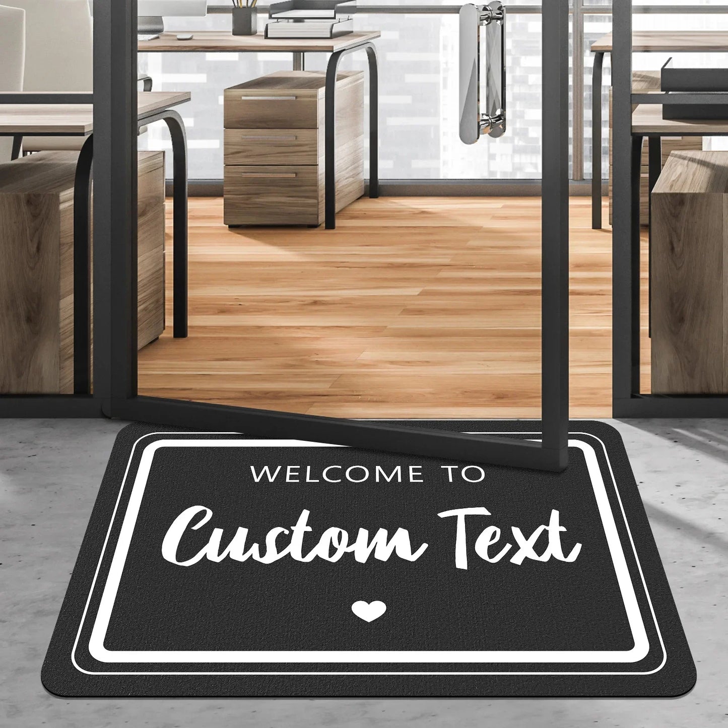 Personalized Doormat Custom Logo Mat Personalization Carpet Customized Welcome Rugs Customization Rug Entrance Floor Mat Gift