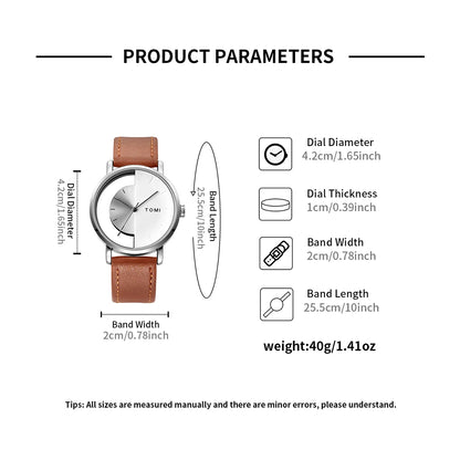 Quartz Watch Leather Watch Strap