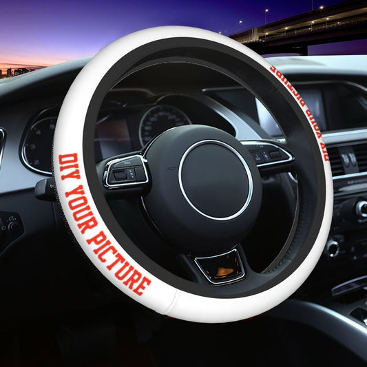 DIY Your Picture Car Steering Wheel Cover Customized Print on Demand Steering Wheel Protective Cover Elastische Car-styling