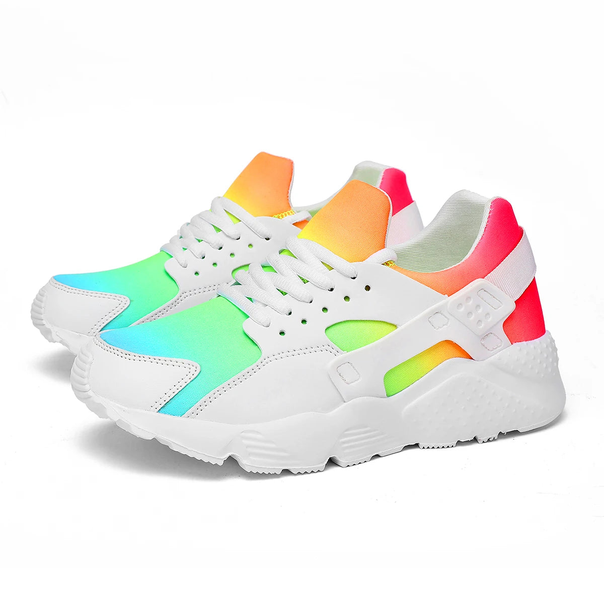 New Women Rainbow Colors Sneaker Breathable Confort Casual