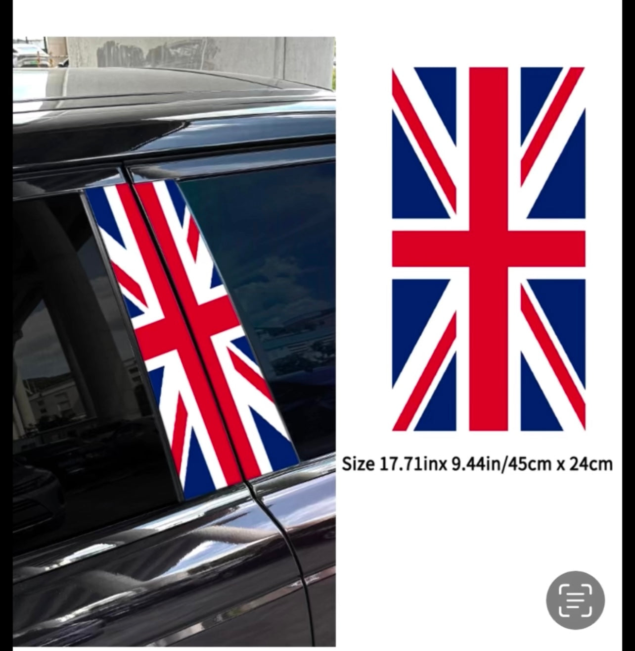 Car Emblem Center Pillar Sticker Auto Door Decorative Stickers