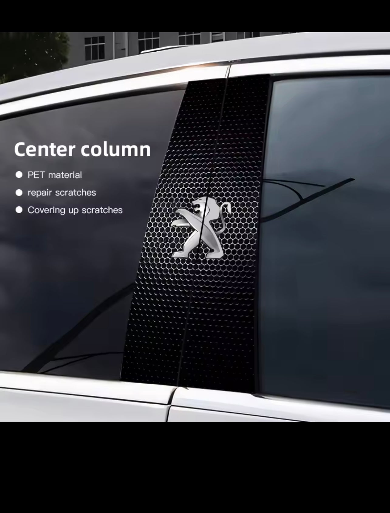 Car Emblem Center Pillar Sticker Auto Door Decorative Stickers