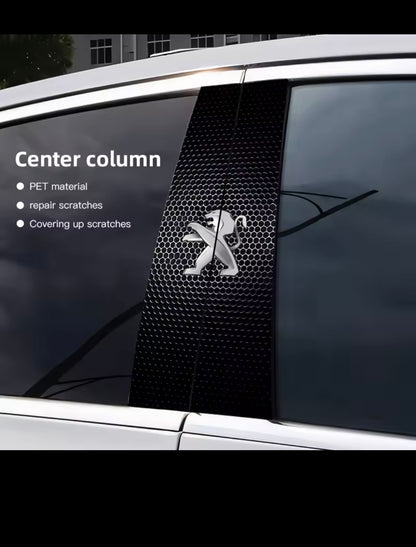 Car Emblem Center Pillar Sticker Auto Door Decorative Stickers