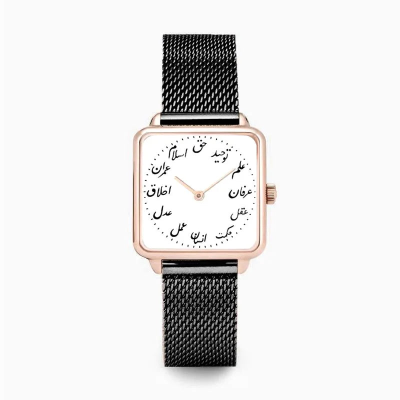 Quartz Wristwatch Ladies Bracelet Arabic Numeral Dial