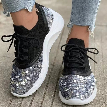 Women Casual Glitter Sneakers Outdoor Sport Running