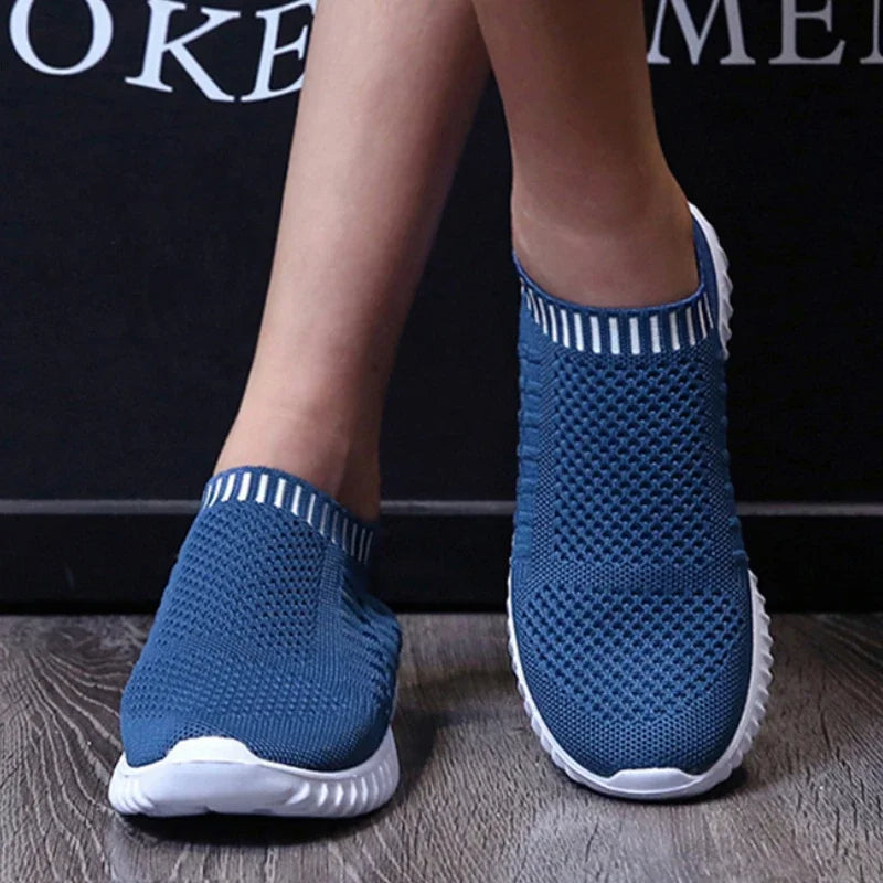 Soft Bottom Knitting Sneakers Women Breathable