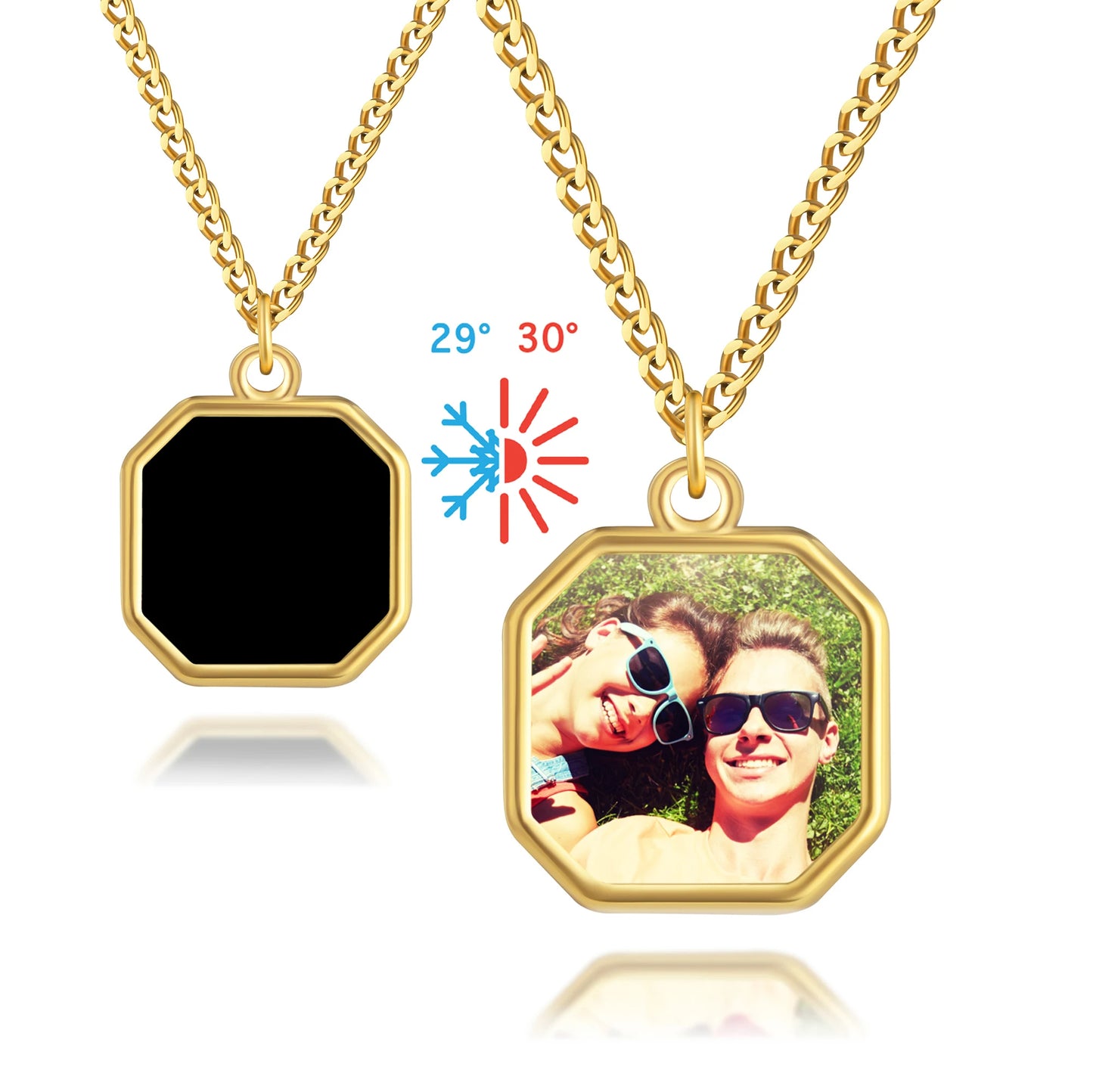 Personalized Heat-Activated Magic Necklace Customized photo