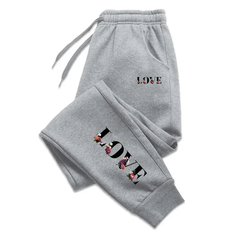 Daily Casual High Quality LOVE  Print Street Sport Jogging Trouser