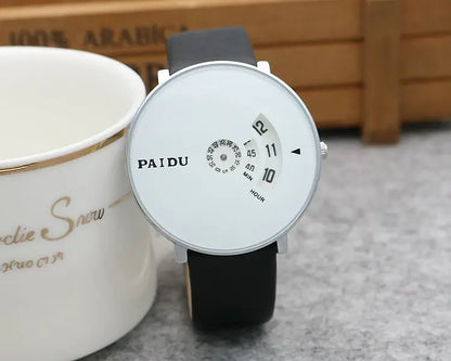 New Minimalist Style Rotary Quartz Watch Casual Fashion Versatile Style