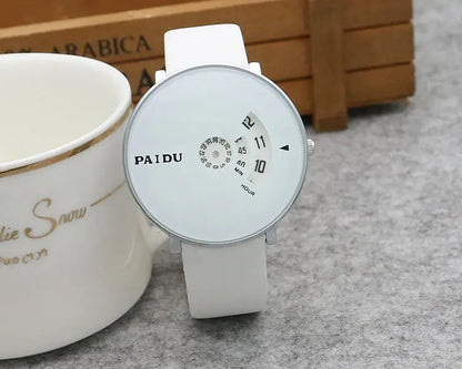 New Minimalist Style Rotary Quartz Watch Casual Fashion Versatile Style