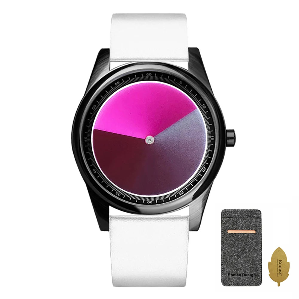 New Unique  Watch Fashion Casual Color Changing Dial Quartz Wriswatch