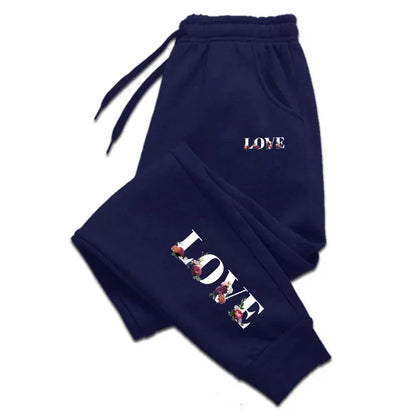 Daily Casual High Quality LOVE  Print Street Sport Jogging Trouser