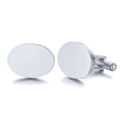 Personalized Man Cufflinks Stainless Steel Shirt Cuff Button Custom