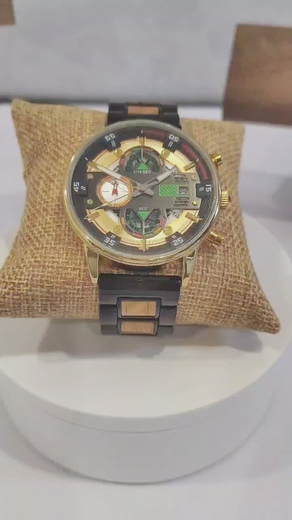 Wood Watch Luxury Watch Unique Designs Timepieces Chronograph Ckock