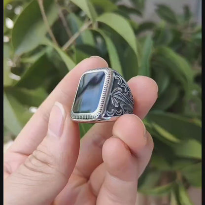 Stainless Steel Colorful Stone Trend Ring fashion High Quality