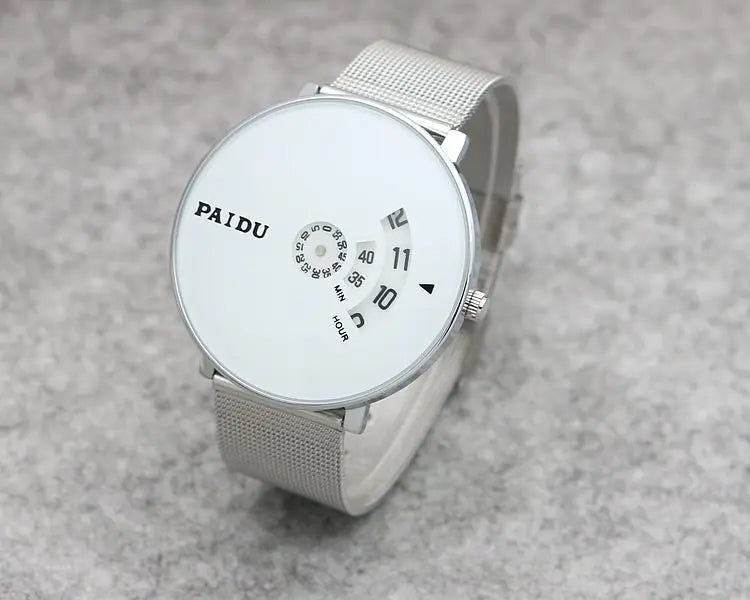 New Minimalist Style Rotary Quartz Watch Casual Fashion Versatile Style