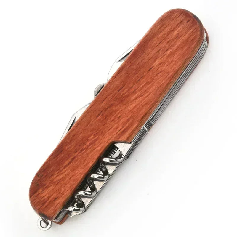 Custom Logo, Name Wooden Engraving Rosewood Knife