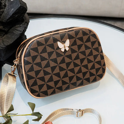 Fashionable butterfly geometric printing new casual crossbody bag