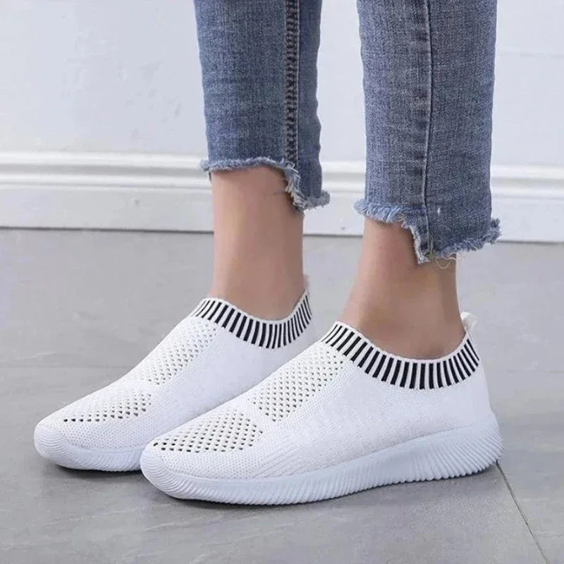 Soft Bottom Knitting Sneakers Women Breathable